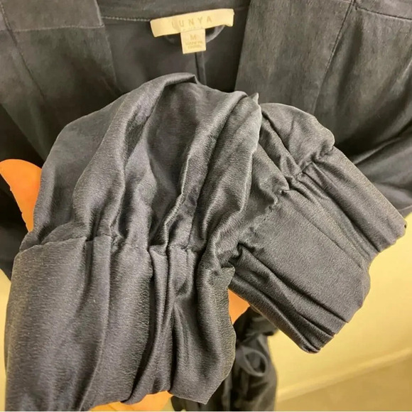 Lunya Washable Silk Robe Deep Blue Size Medium - Picture 6 of 6